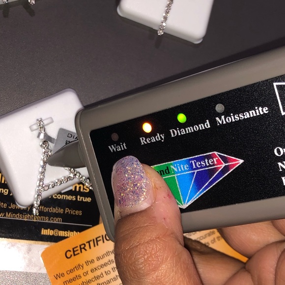 Real Diamond letter Initial A charm pendant. Not CZ not fake! BLack Friday Sale! - Picture 6 of 7